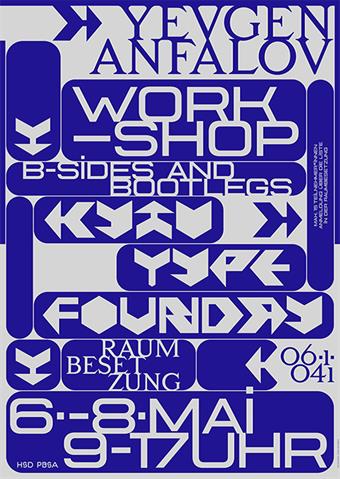 Plakat für den Type Design Workshop